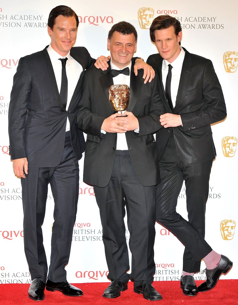 Benedict Cumberbatch;Steven Moffat;Matt Smith;<br>The 2012 Arqiva British Academy Television Awards - Winners Board