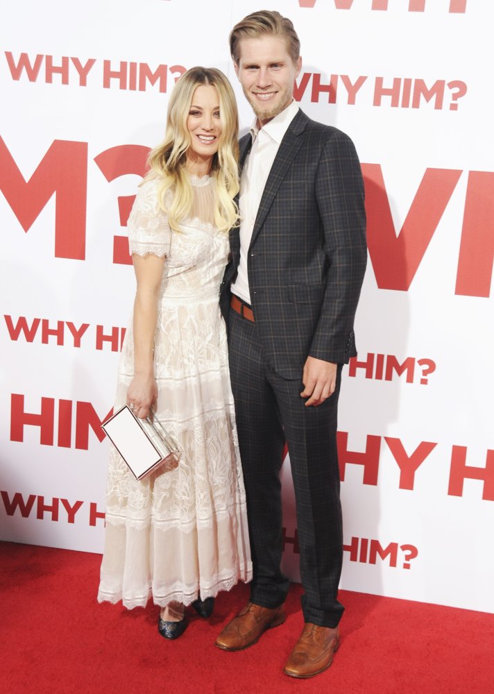 Kaley Cuoco;Karl Cook;<br>Los Angeles Premiere of Why Him? - Arrivals
