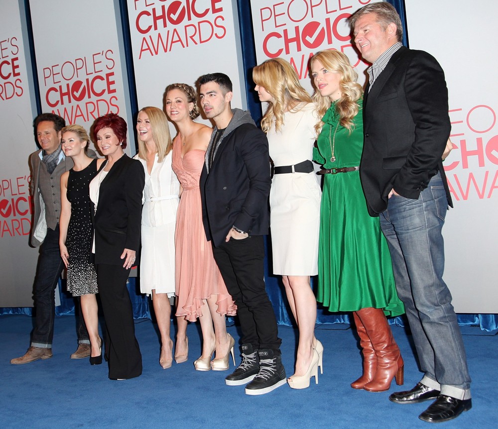 Mark Burnett;Elisha Cuthbert;Sharon Osbourne;Julianne Hough;Kaley Cuoco;Joe Jonas;Jennifer Morrison;Busy Philipps;Fred Nelson;<br>People's Choice Awards 2012 Nominations Press Conference