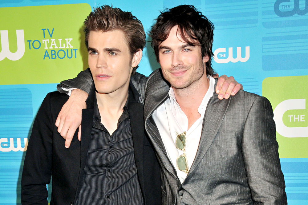 Paul Wesley;Ian Somerhalder;<br>2010 The CW Network UpFront - Arrivals