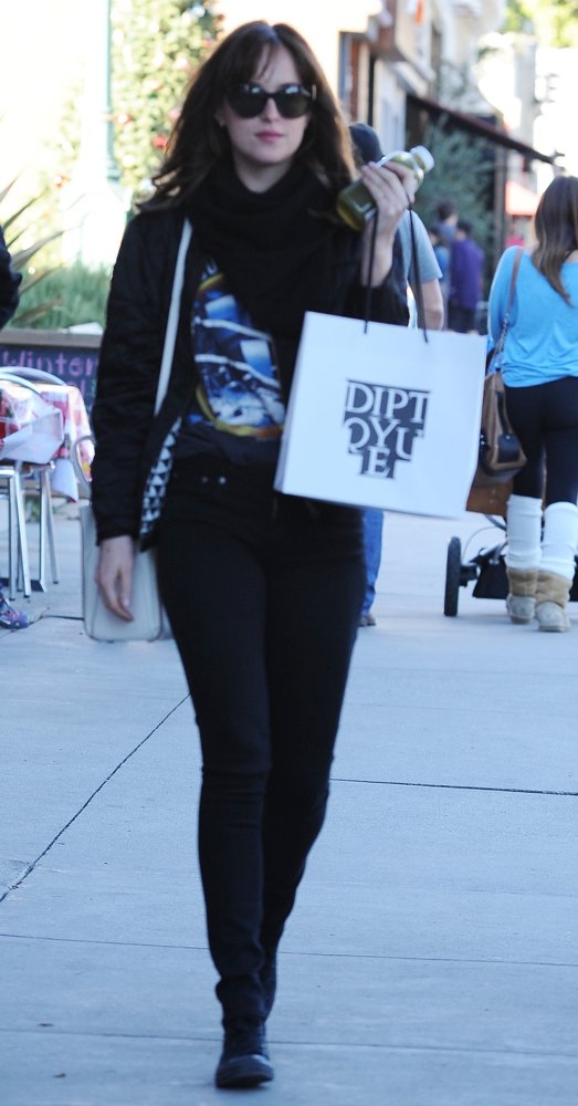 Dakota Johnson;<br>Dakota Johnson Shops in West Hollywood