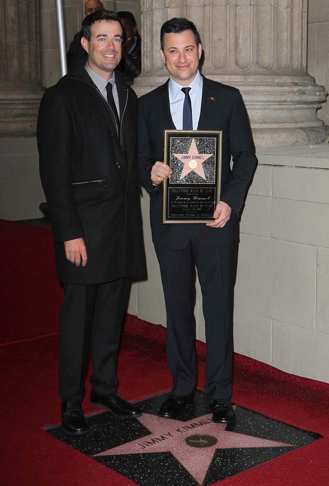 Carson Daly;Jimmy Kimmel;<br>Jimmy Kimmel Honored with A Star on The Hollywood Walk of Fame