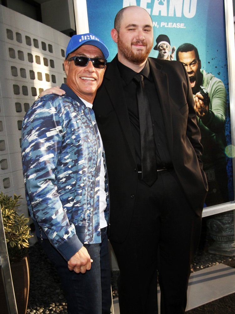 Jean-Claude Van Damme;Peter Atencio;<br>Keanu Los Angeles Premiere