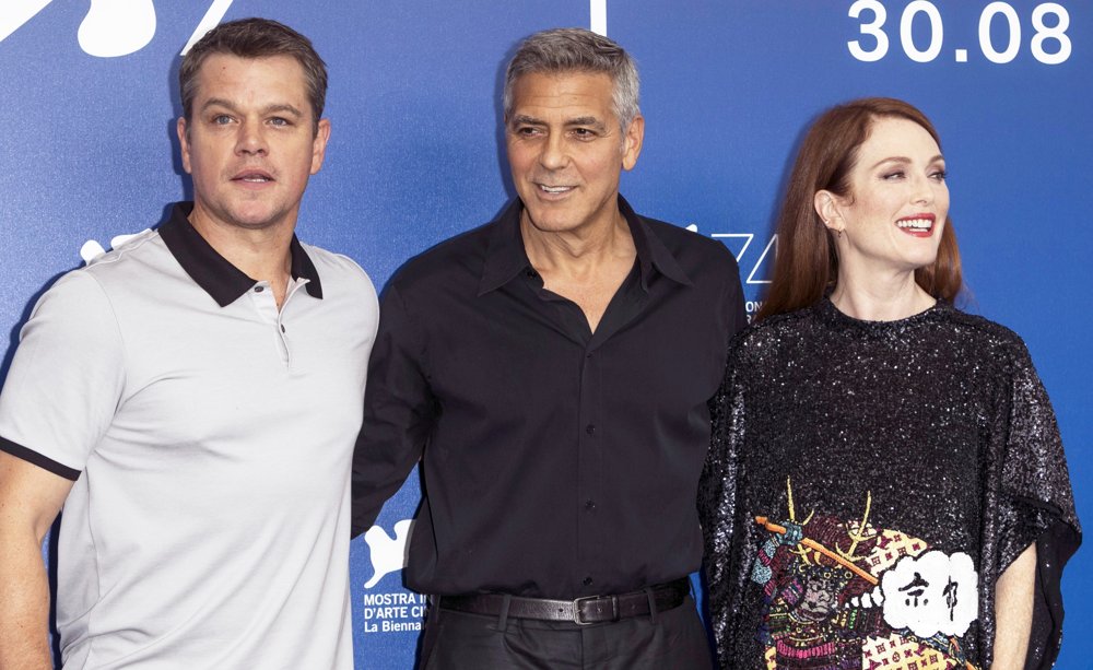 Matt Damon;George Clooney;Julianne Moore;<br>74th Venice Film Festival - Suburbicon - Photocall