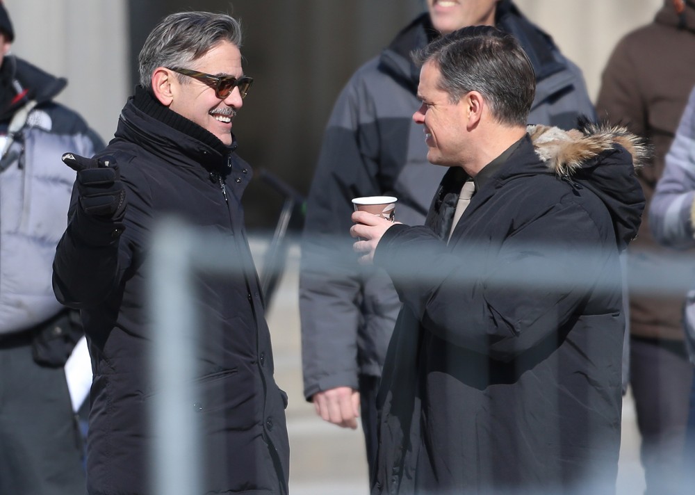 On The Set of Movie The Monuments Men