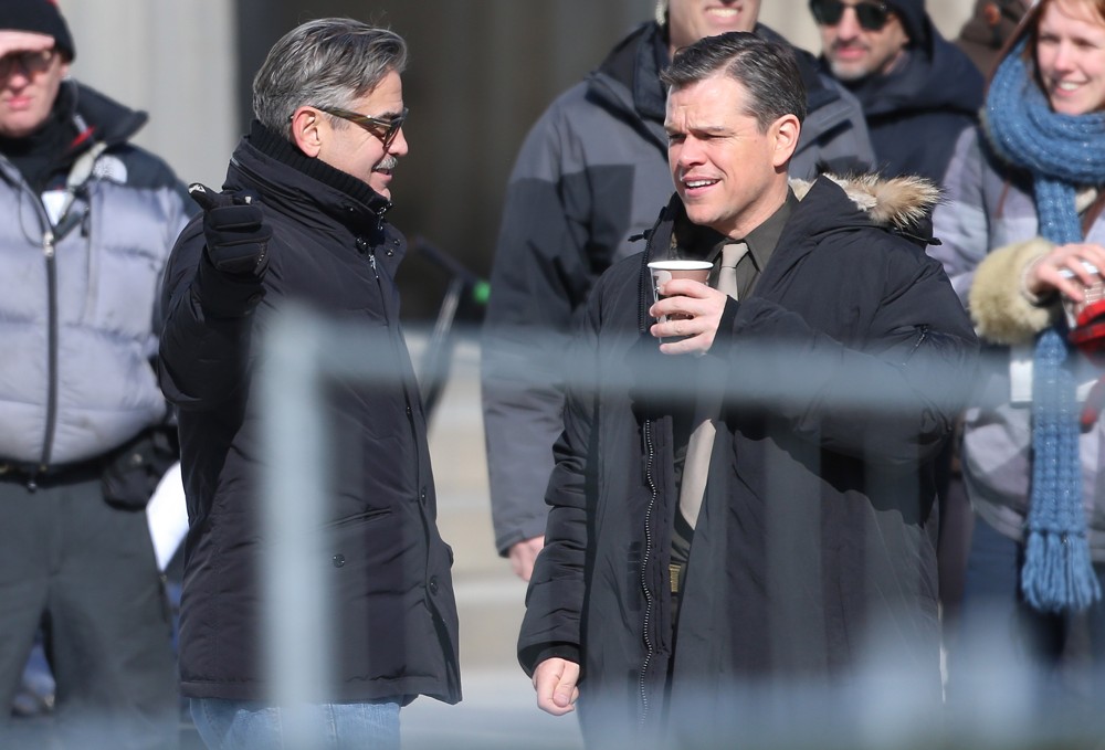 On The Set of Movie The Monuments Men