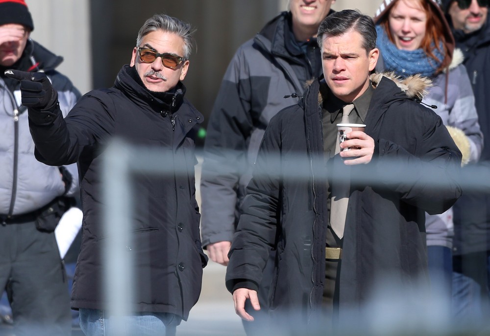 On The Set of Movie The Monuments Men