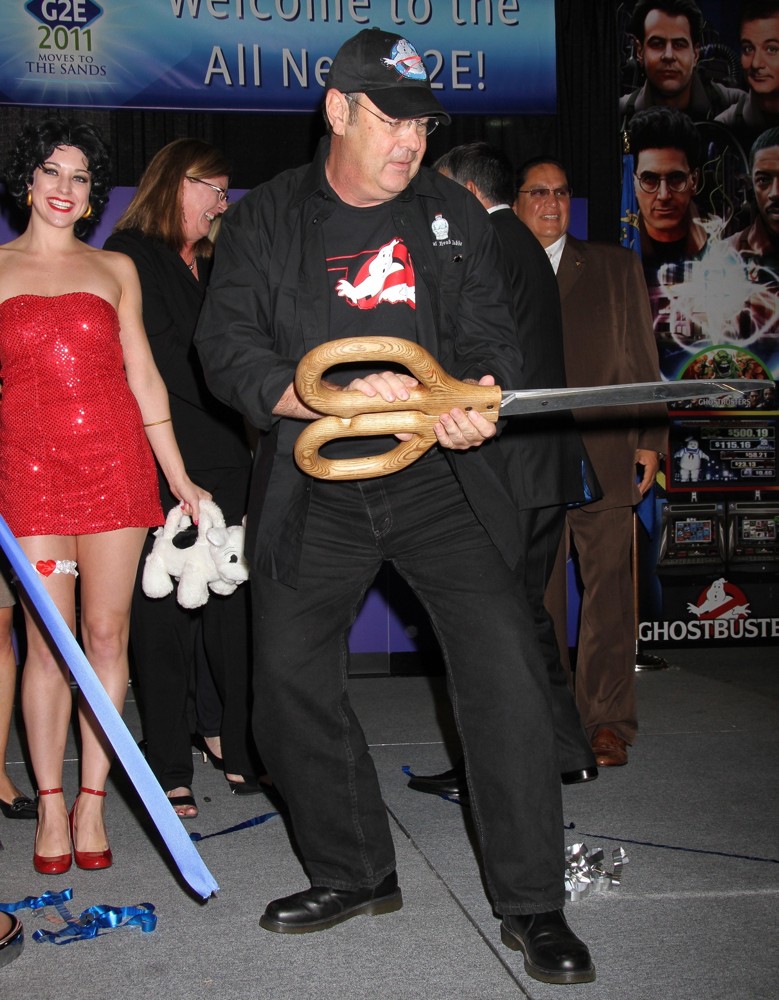 Dan Aykroyd;<br>Dan Aykroyd Unveils Ghostbusters Slot Machine and Cuts Ribbon at The Global Gaming Expo 2011
