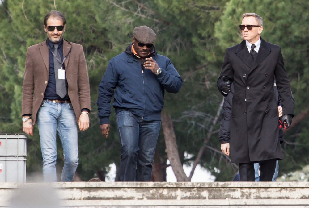Daniel Craig;<br>On The Set for Movie Spectre