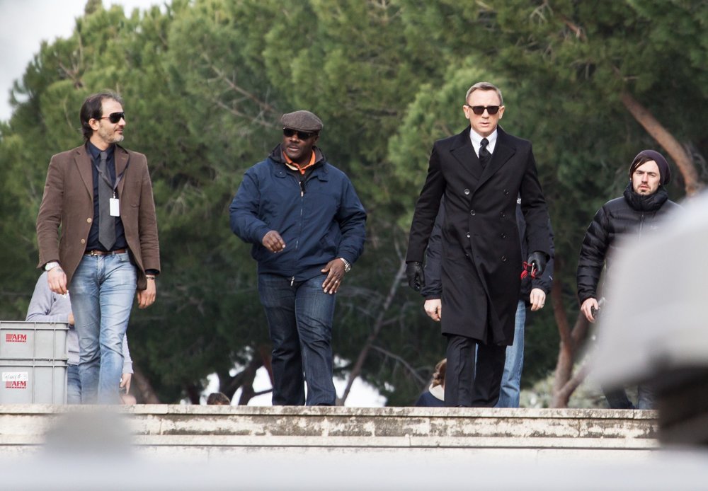 Daniel Craig;<br>On The Set for Movie Spectre