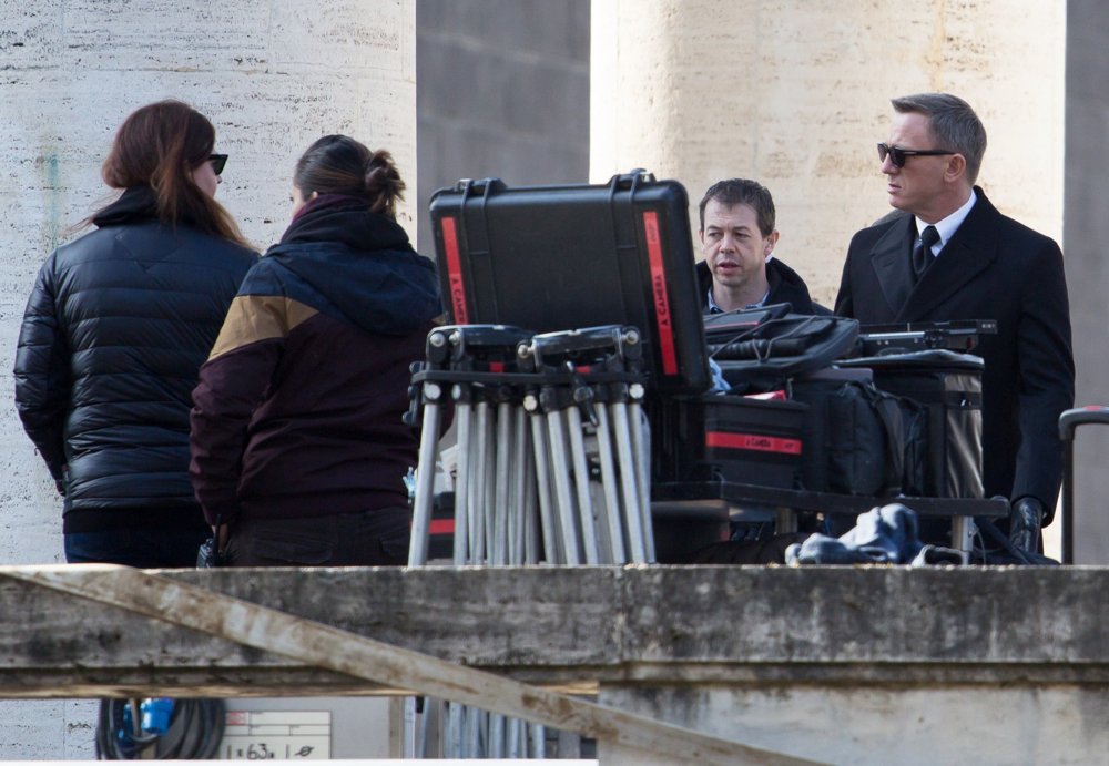 Daniel Craig;<br>On The Set for Movie Spectre