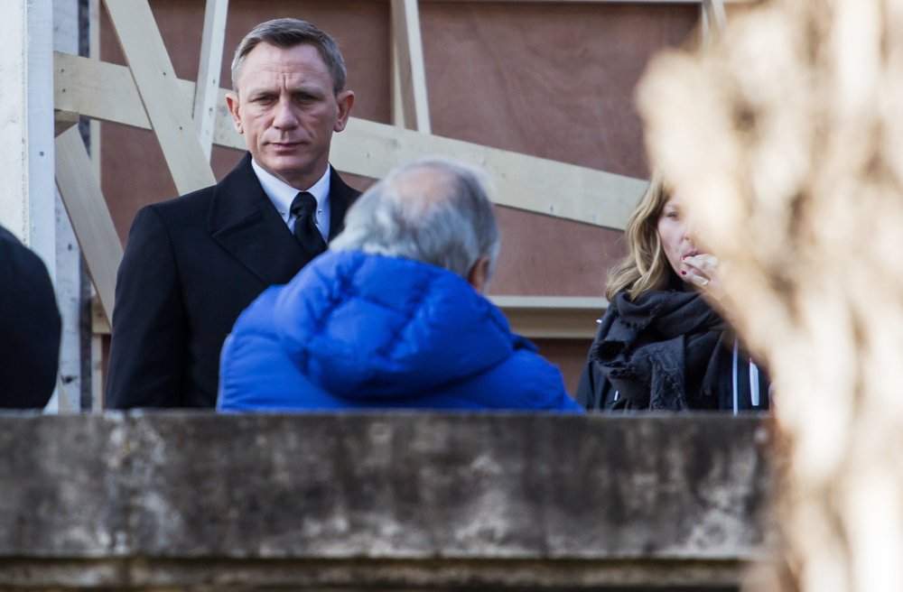 Daniel Craig;<br>On The Set for Movie Spectre