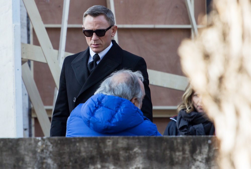 Daniel Craig;<br>On The Set for Movie Spectre