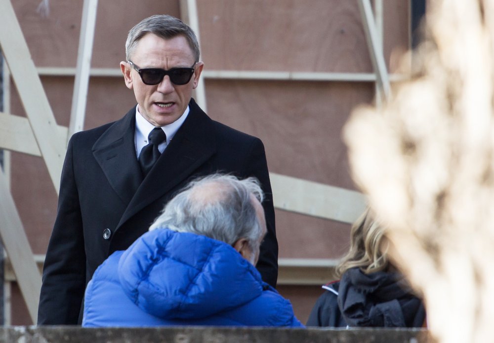Daniel Craig;<br>On The Set for Movie Spectre