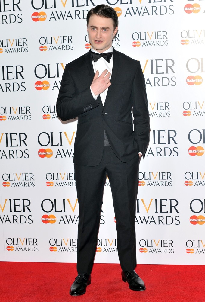 Daniel Radcliffe;<br>The Olivier Awards 2013 - Press Room