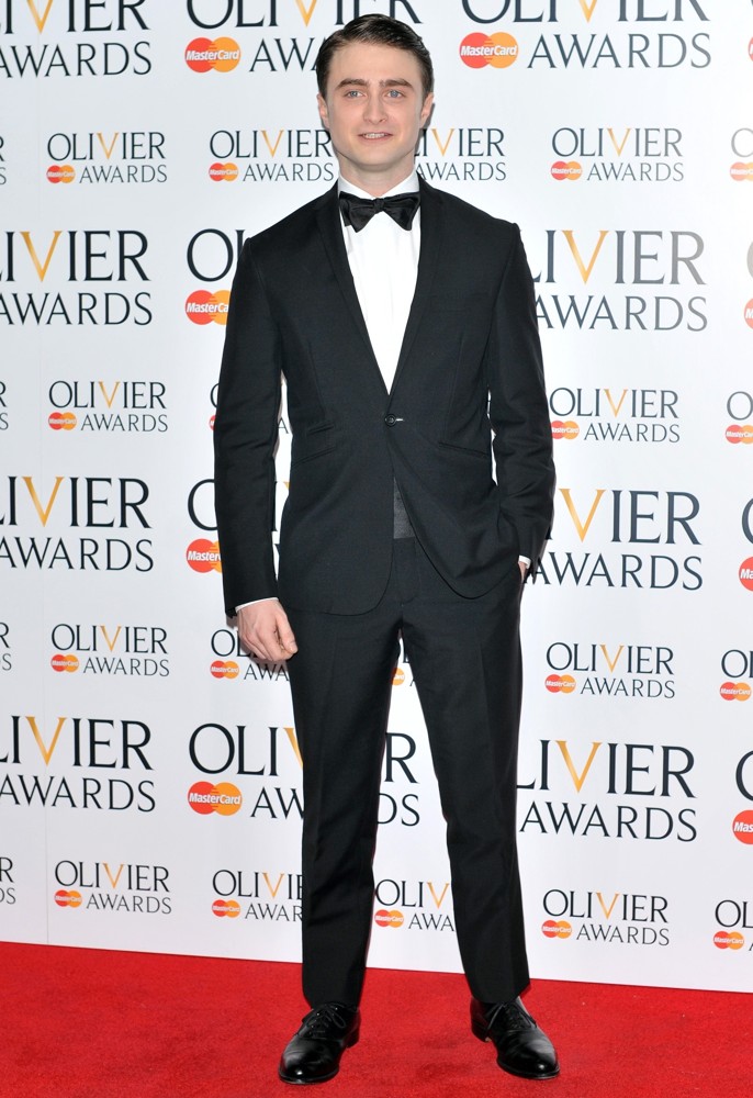 Daniel Radcliffe;<br>The Olivier Awards 2013 - Press Room