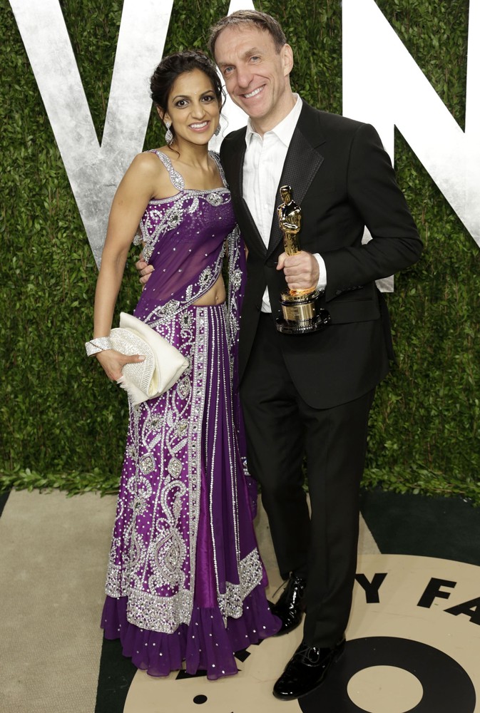 Aparna Danna;Mychael Danna;<br>2013 Vanity Fair Oscar Party - Arrivals