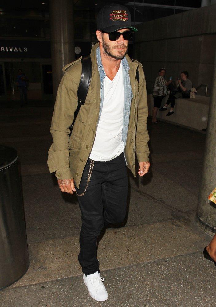 David Beckham Picture 174 - David Beckham Arrives at Los Angeles ...