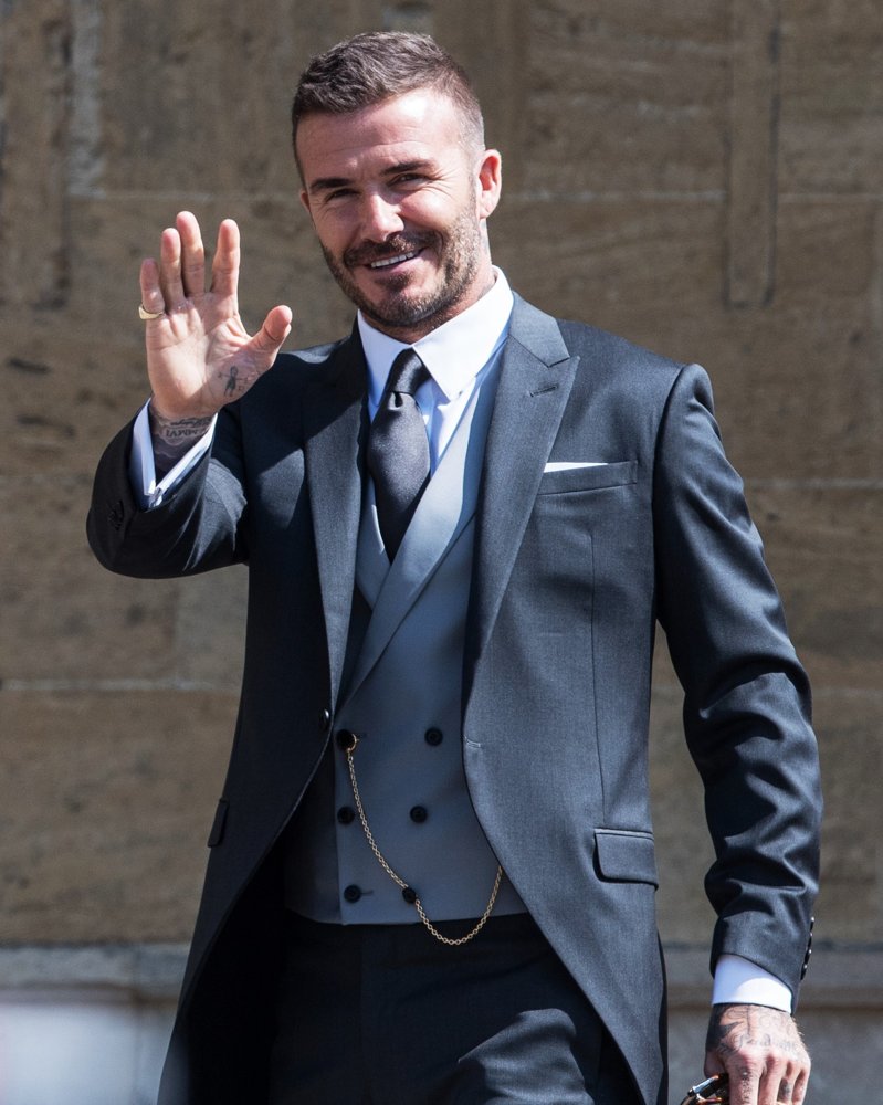 David Beckham Suit Prince Harry Wedding