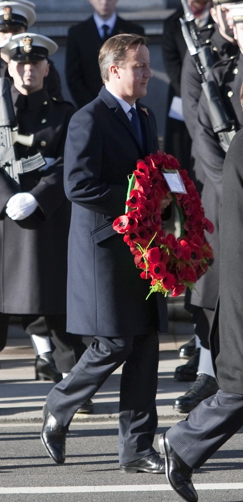 David Cameron;<br>Sunday Commemorating Sacrifices of The Armed Forces