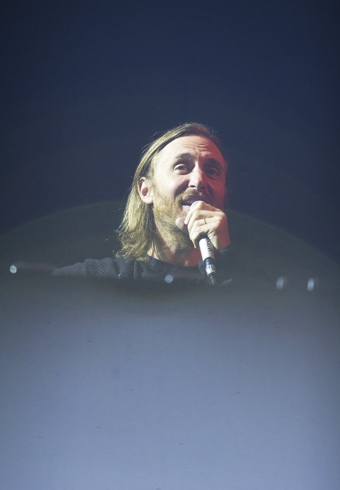 David Guetta Performing Live at A Free Concert