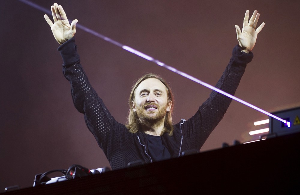 David Guetta Performing Live at A Free Concert