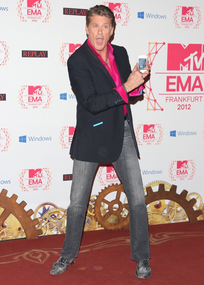 David Hasselhoff;<br>The MTV EMA's 2012 - Arrivals