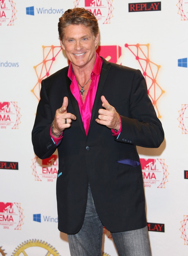 David Hasselhoff;<br>The MTV EMA's 2012 - Arrivals