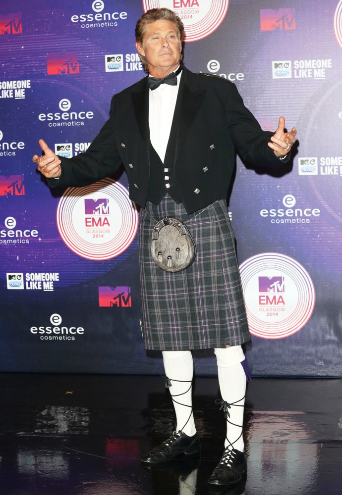 David Hasselhoff;<br>MTV Europe Music Awards 2014 - Arrivals