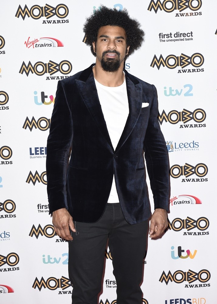 David Haye;<br>Mobo Awards 2015 - Arrivals