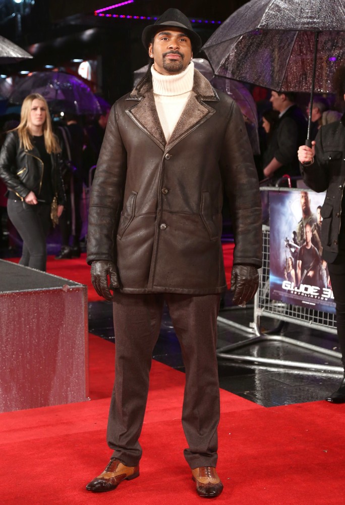 David Haye;<br>U.K. Film Premiere of G.I. Joe: Retaliation - Arrivals