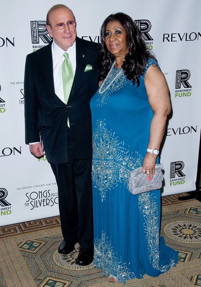 Clive Davis;Aretha Franklin;<br>The 2012 Concert for The Rainforest Fund Afterparty - Arrivals