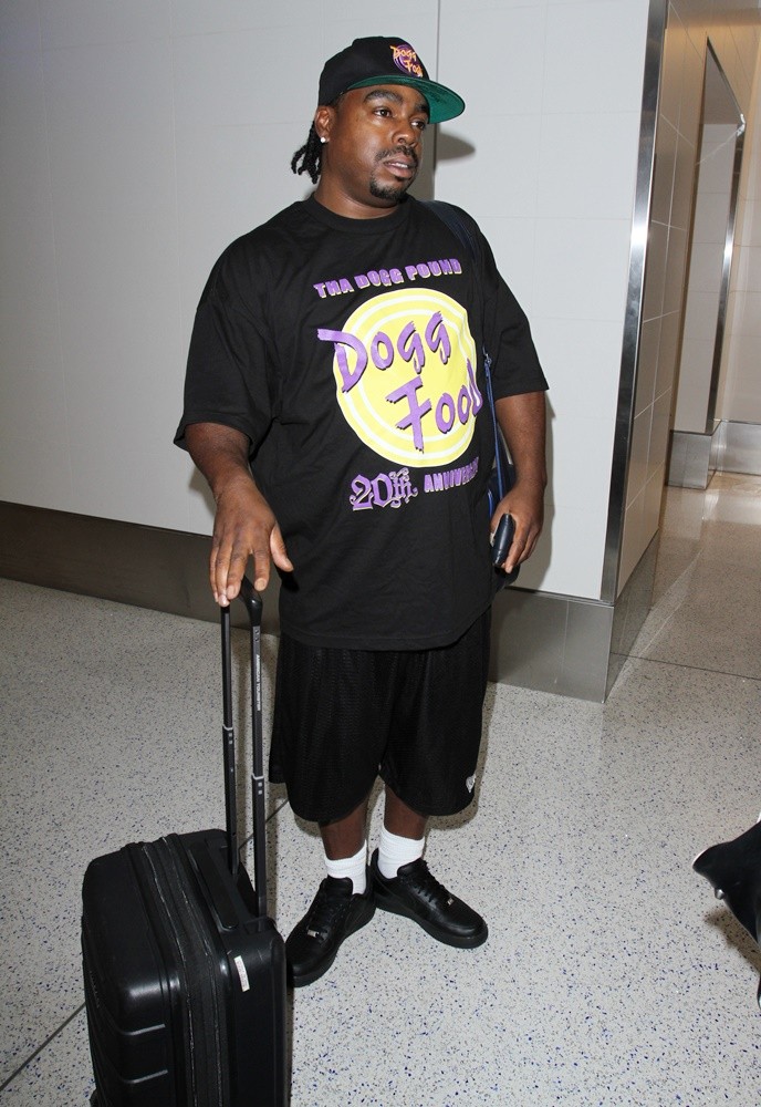 Daz Dillinger;<br>Daz Dillinger departs from Los Angeles International Airport