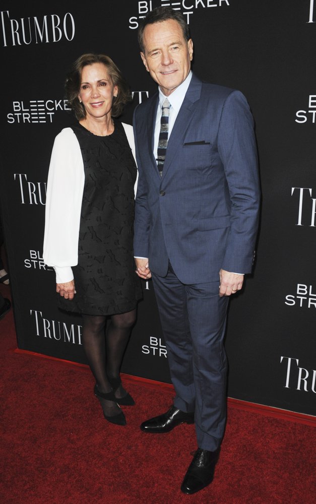 Robin Dearden;Bryan Cranston;<br>Los Angeles Premiere of Trumbo - Red Carpet Arrivals