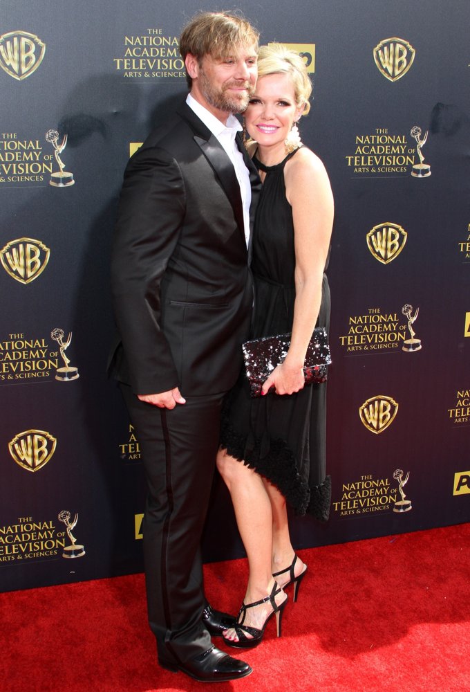 Scott DeFreitas;Maura West;<br>The 42nd Annual Daytime Emmy Awards - Red Carpet Arrivals