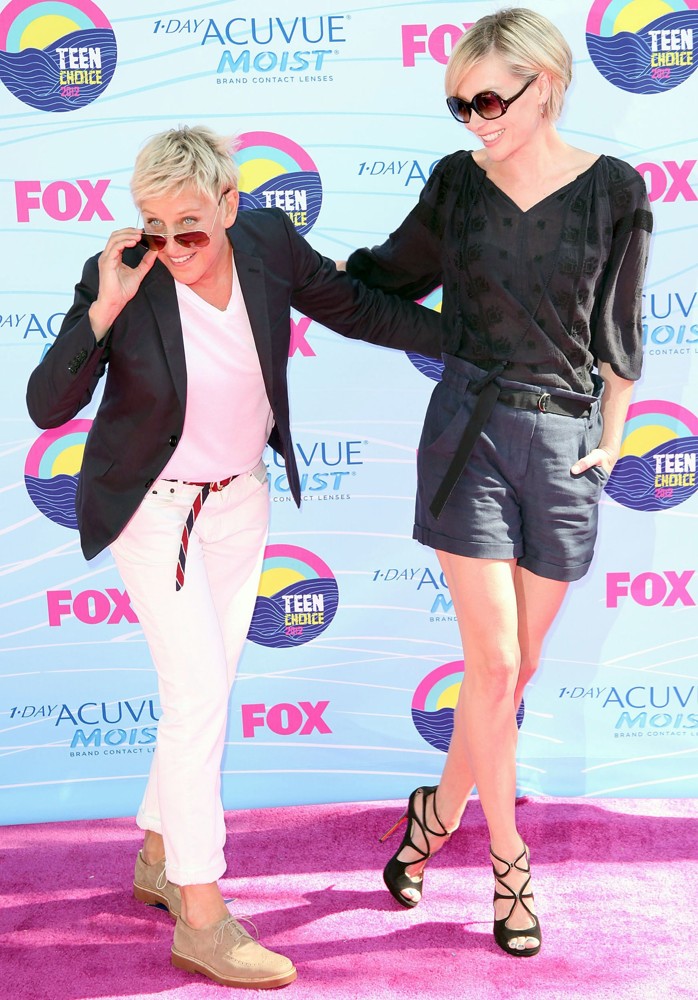 Ellen DeGeneres;Portia de Rossi;<br>The 2012 Teen Choice Awards - Arrivals