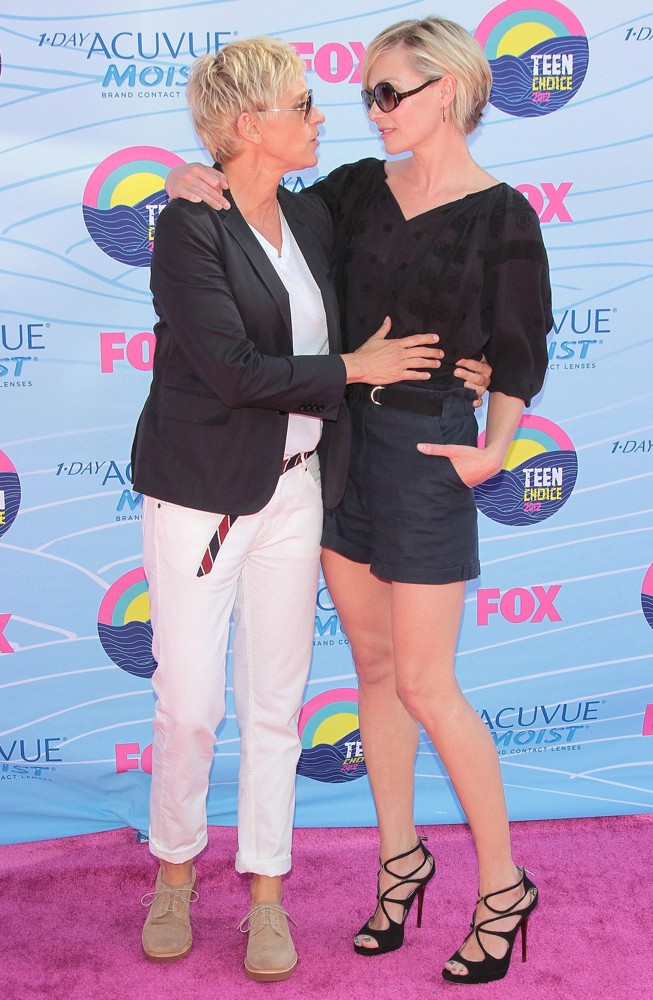 Ellen DeGeneres;Portia de Rossi;<br>The 2012 Teen Choice Awards - Arrivals
