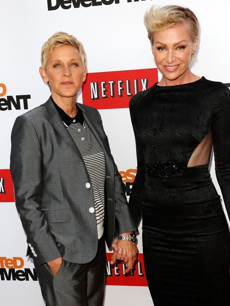 Ellen DeGeneres;Portia de Rossi;<br>Netflix's Los Angeles Premiere of Season 4 of Arrested Development