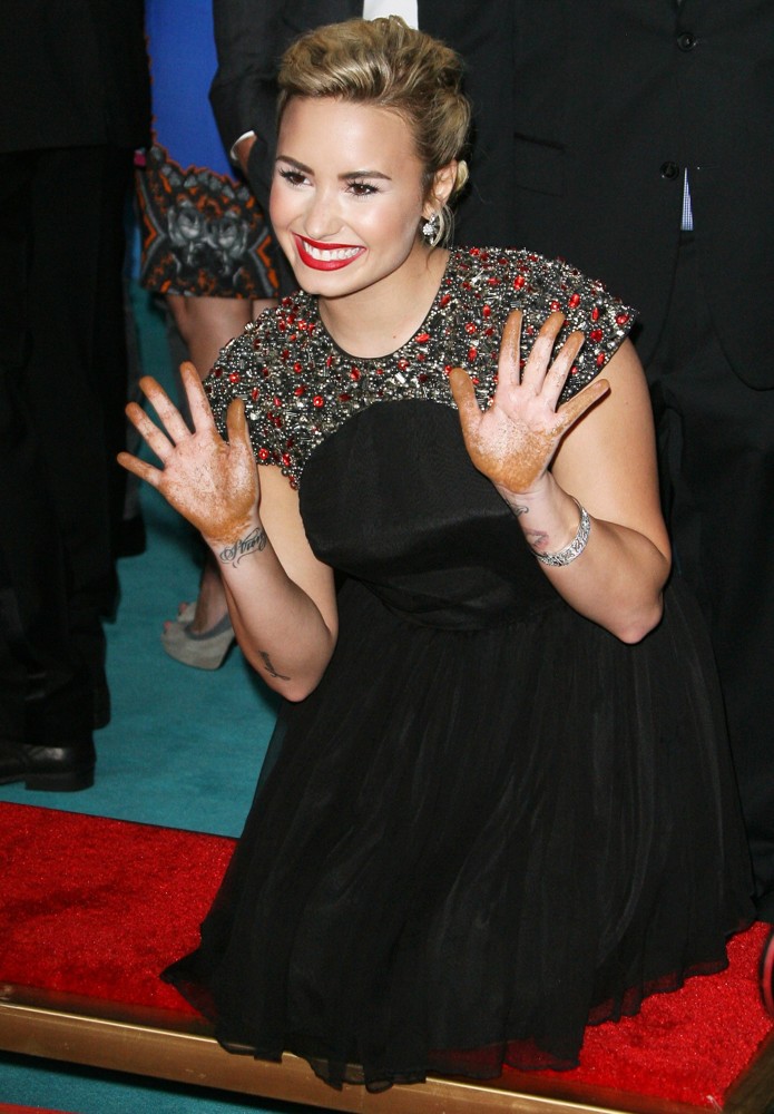 Demi Lovato;<br>The X Factor Season Two Premiere Screening and Handprint Ceremony