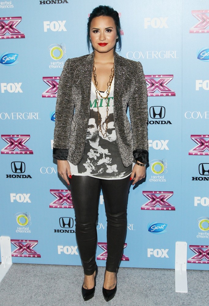 Demi Lovato;<br>USA's X Factor Top 12 Party for Season 3