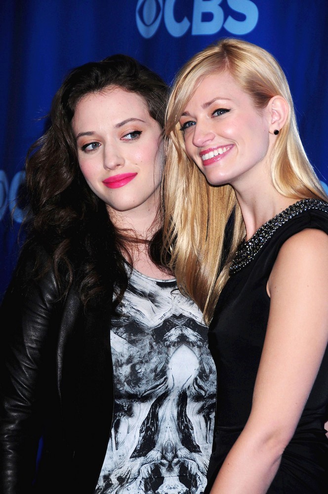 Kat Dennings;Beth Behrs;<br>2011 CBS Upfront