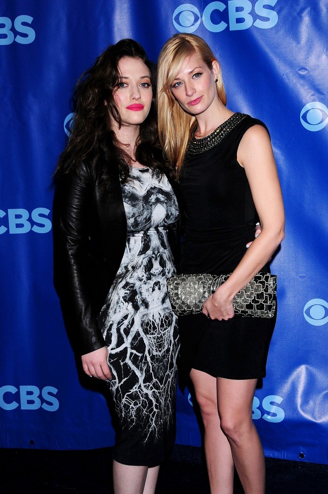 Kat Dennings;Beth Behrs;<br>2011 CBS Upfront