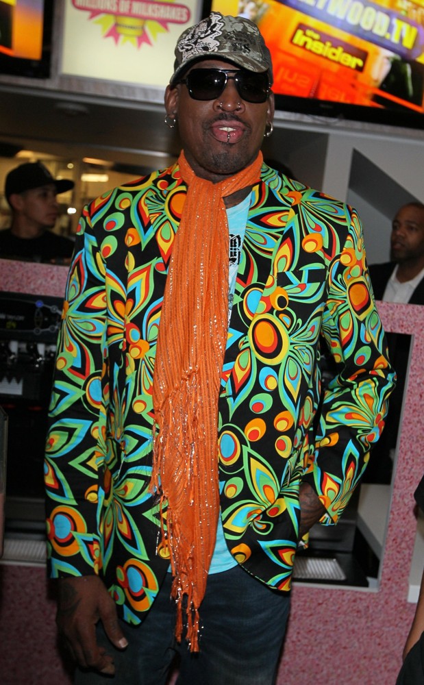 Dennis Rodman Makes An Appearance at Millions of Milkshakes