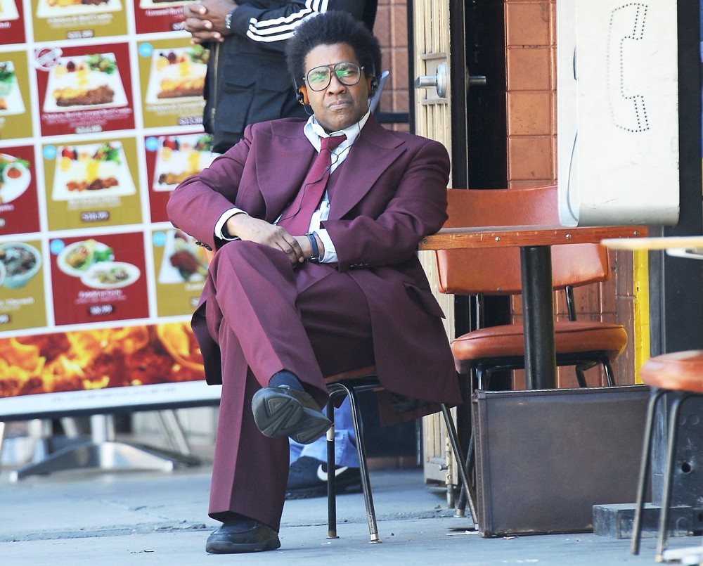 Denzel Washington;<br>Denzel Washington Filming Inner City