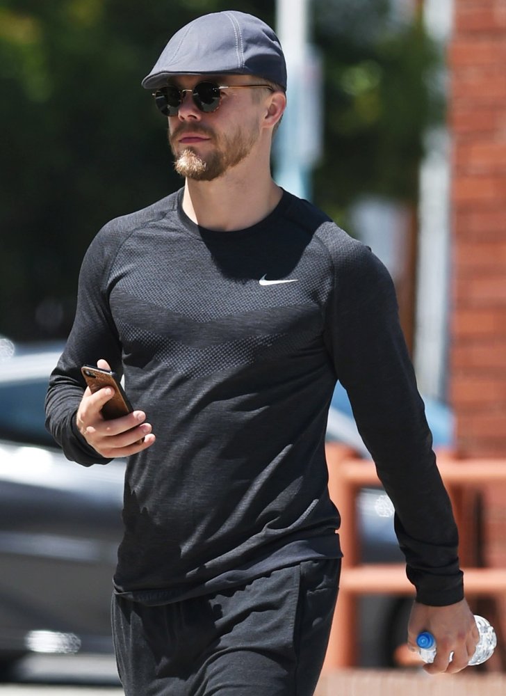 Derek Hough Wears A Stylish Hat