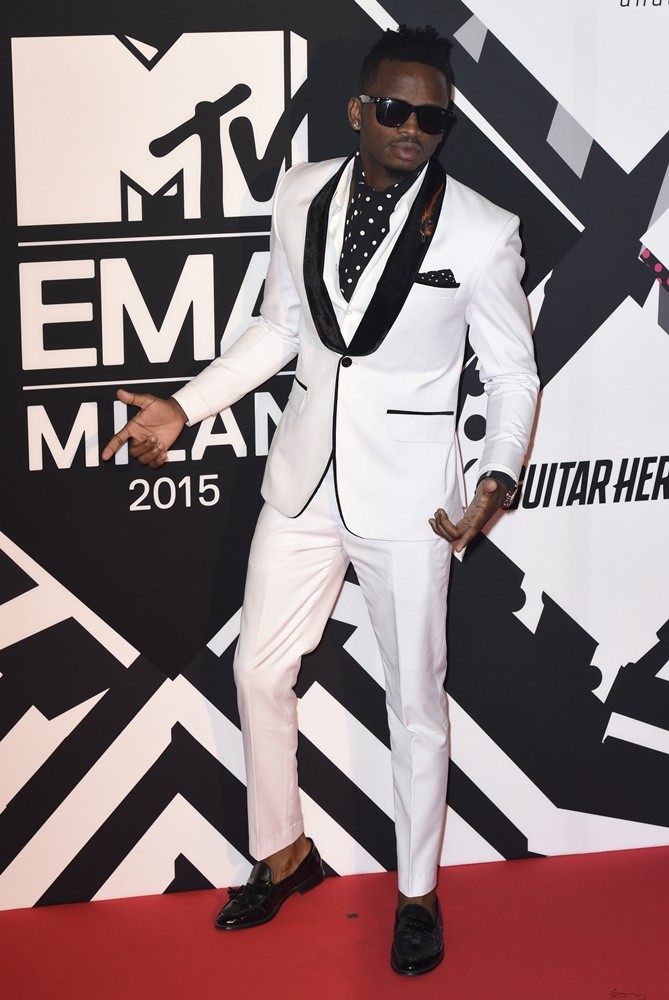 Diamond Platnumz;<br>The 2015 MTV European Music Awards - Arrivals