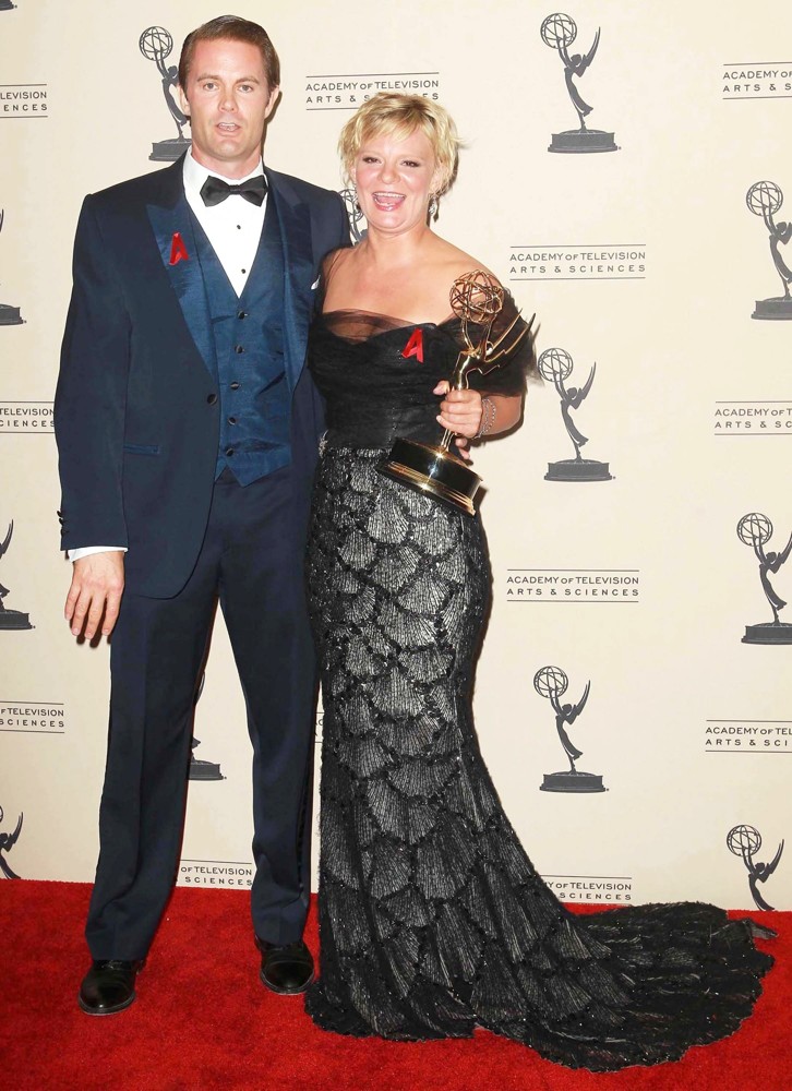 Garret Dillahunt;Martha Plimpton;<br>2012 Creative Arts Emmy Awards - Press Room
