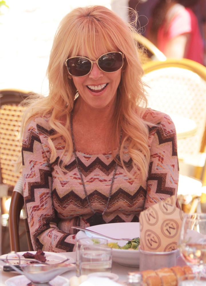 Dina Lohan;<br>Dina Lohan Seen Having Lunch with Friends