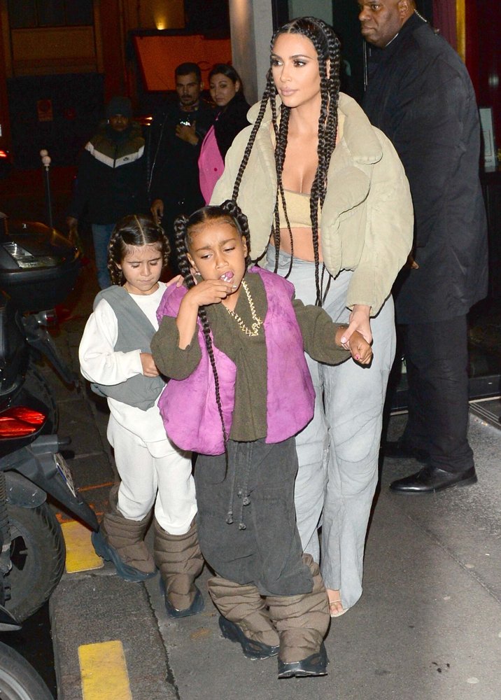 Kim Kardashian Out During PFW