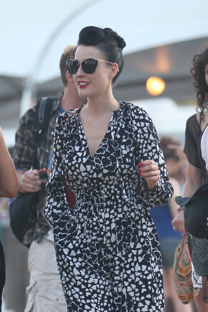 Dita Von Teese;<br>Celebrities at The 2012 Coachella Valley Music and Arts Festival - Week 2 Day 2